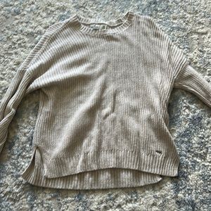 Hollister top, tan color, only worn two times!